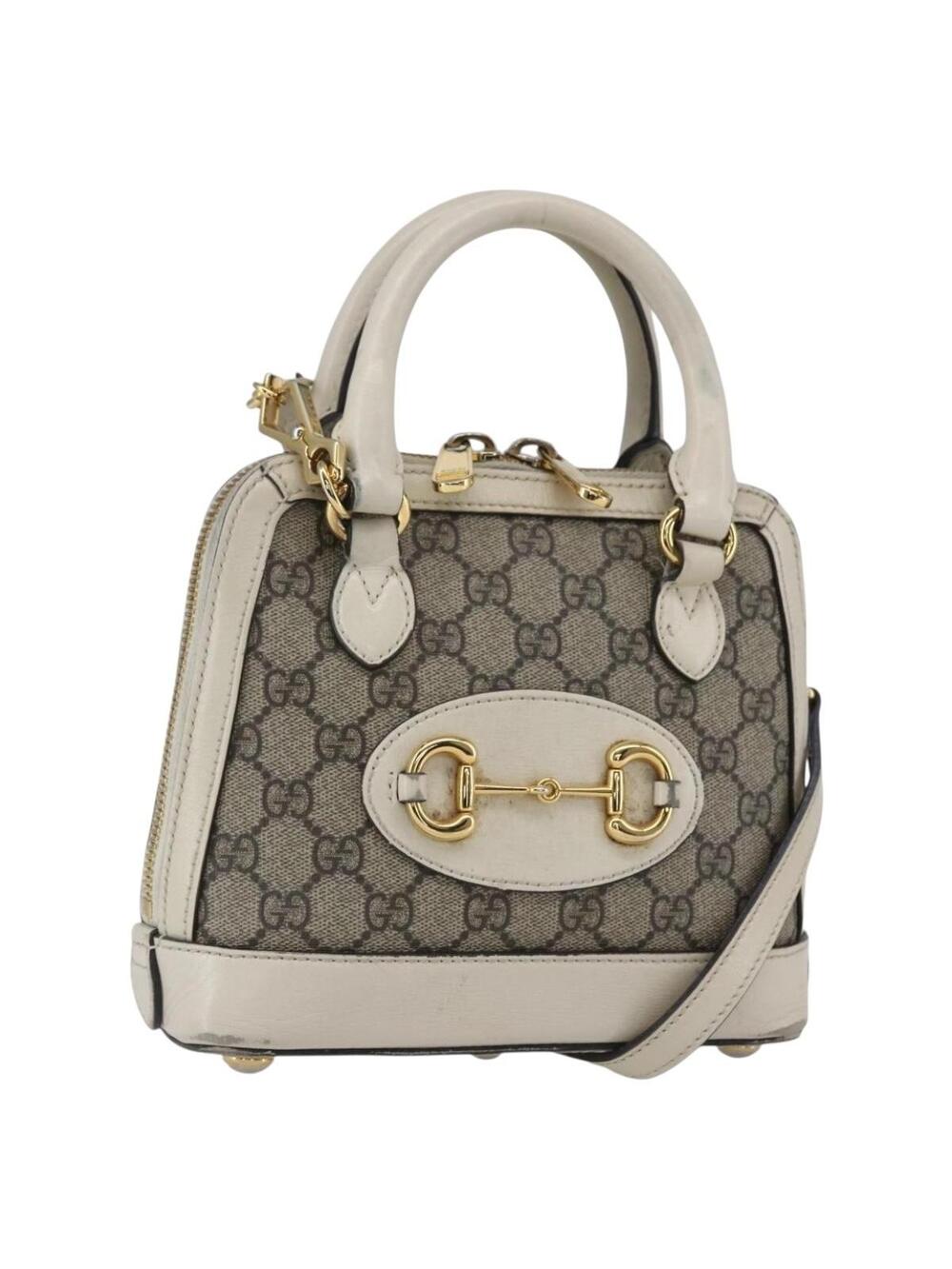 Gucci Gg Supreme Horsebit Bag Pvc 2Way #359415G58B